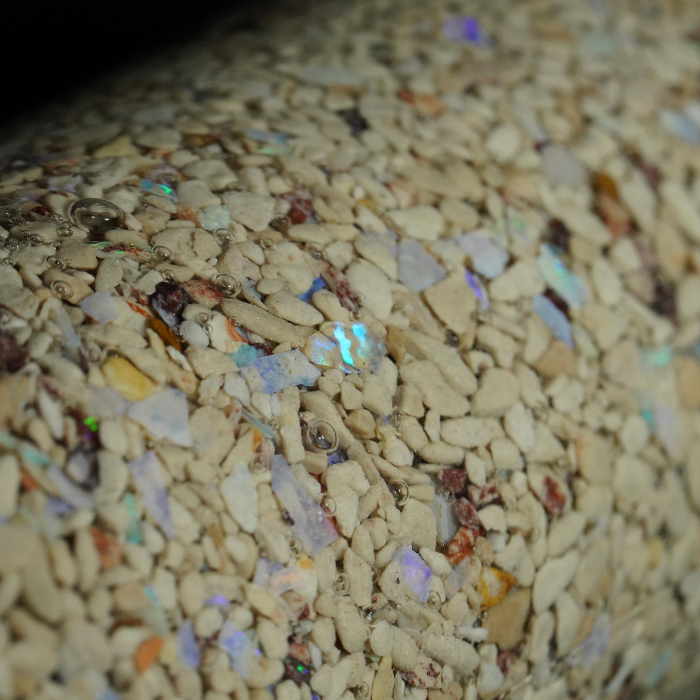 Rough Opal Chip & Rock Jar