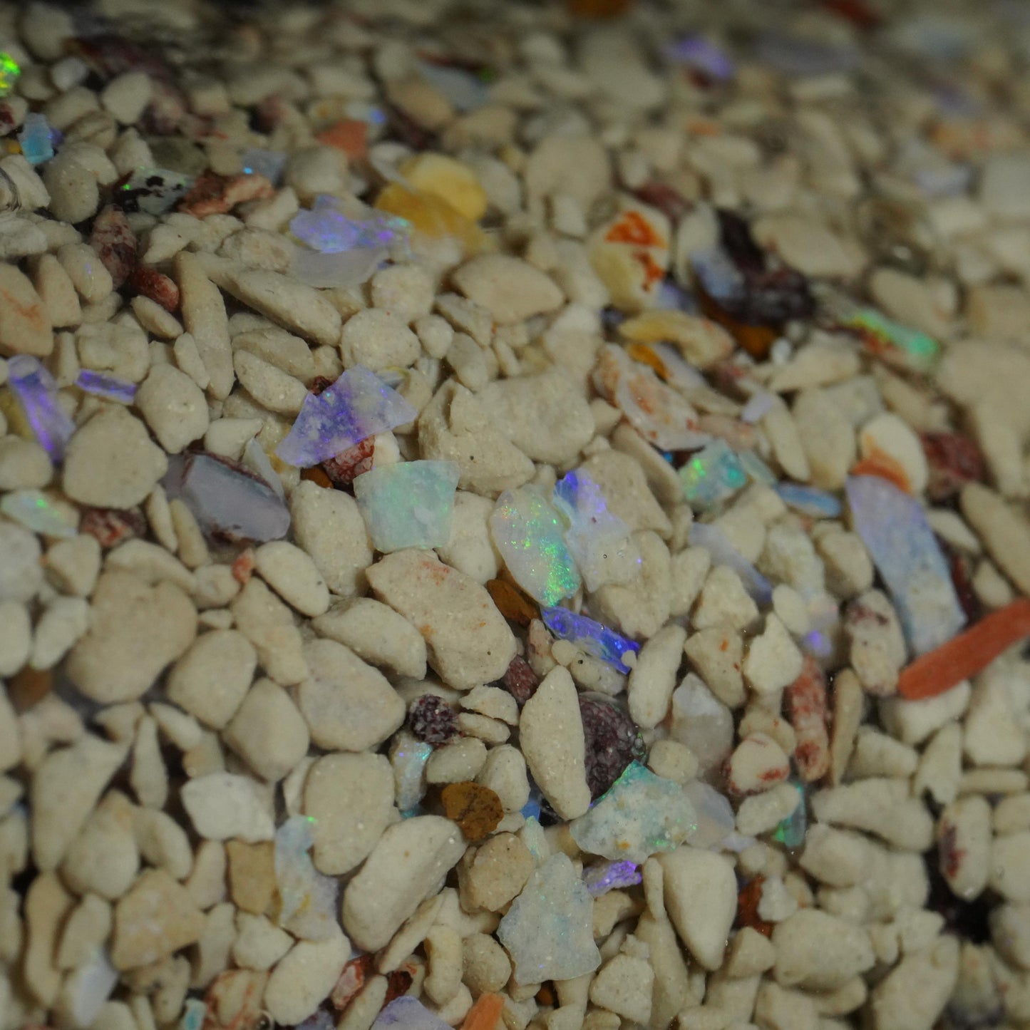 Rough Opal Chip & Rock Jar