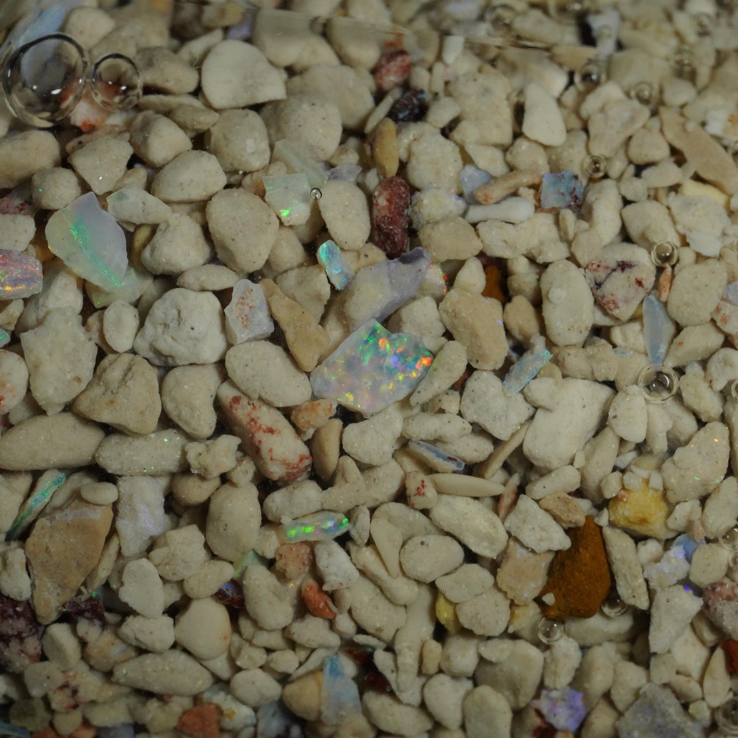 Rough Opal Chip & Rock Jar