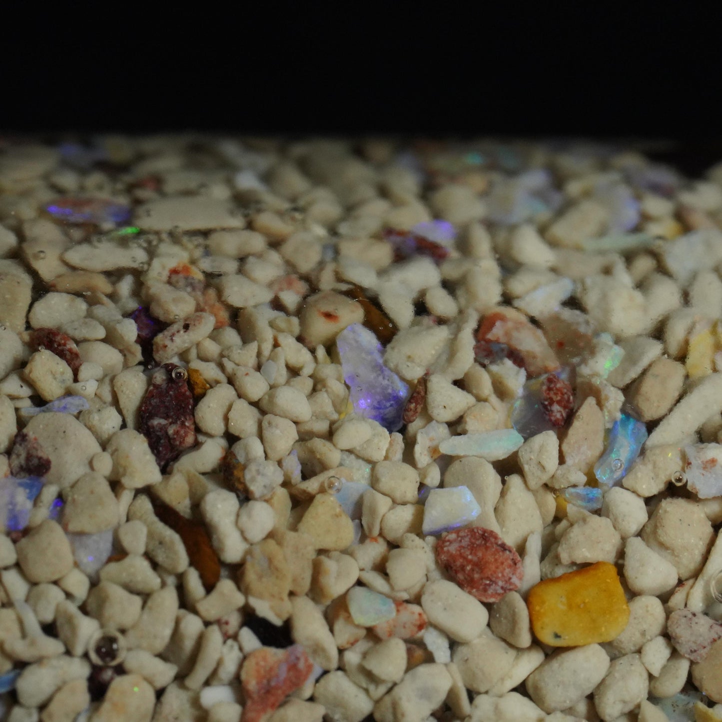 Rough Opal Chip & Rock Jar