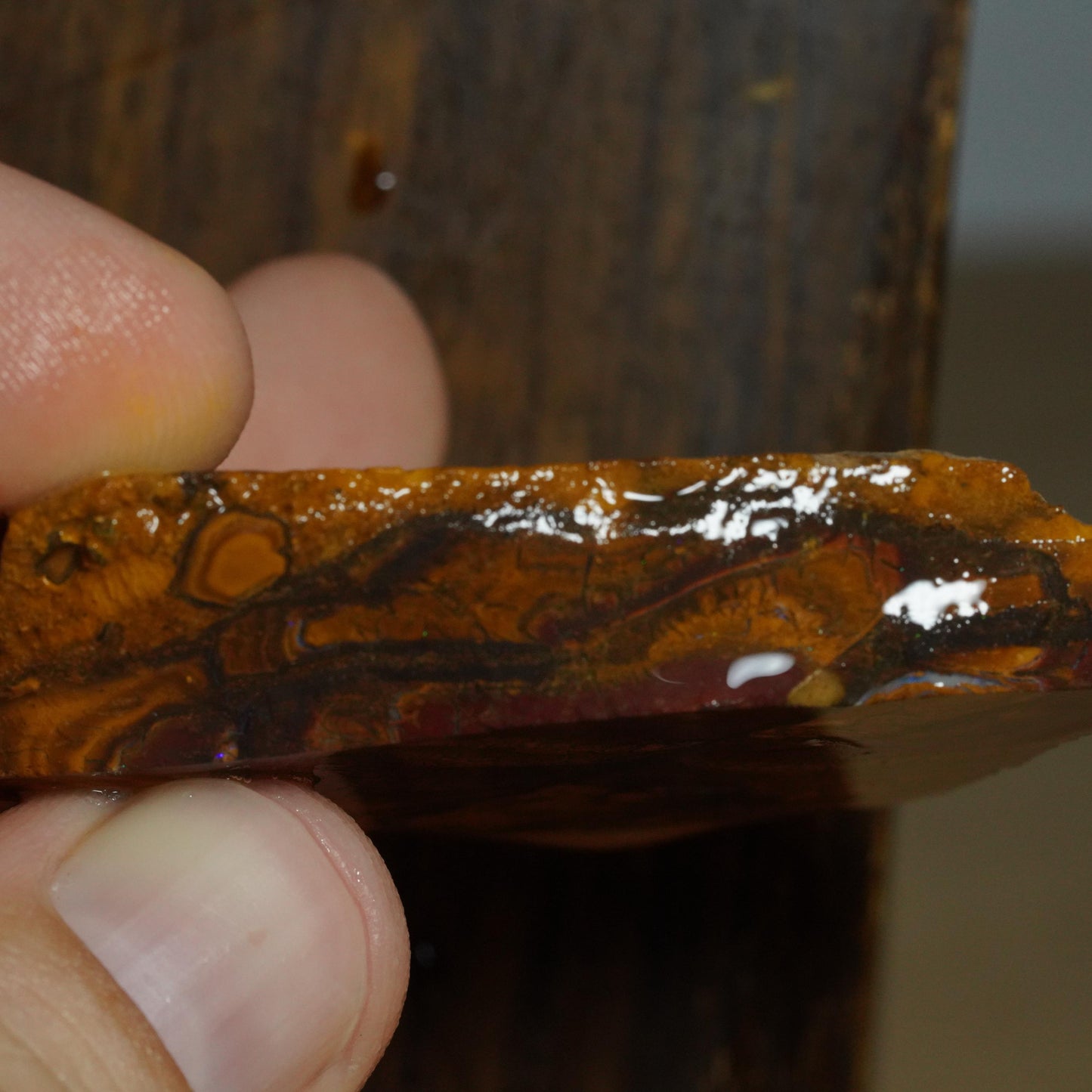 Boulder Opal Slab