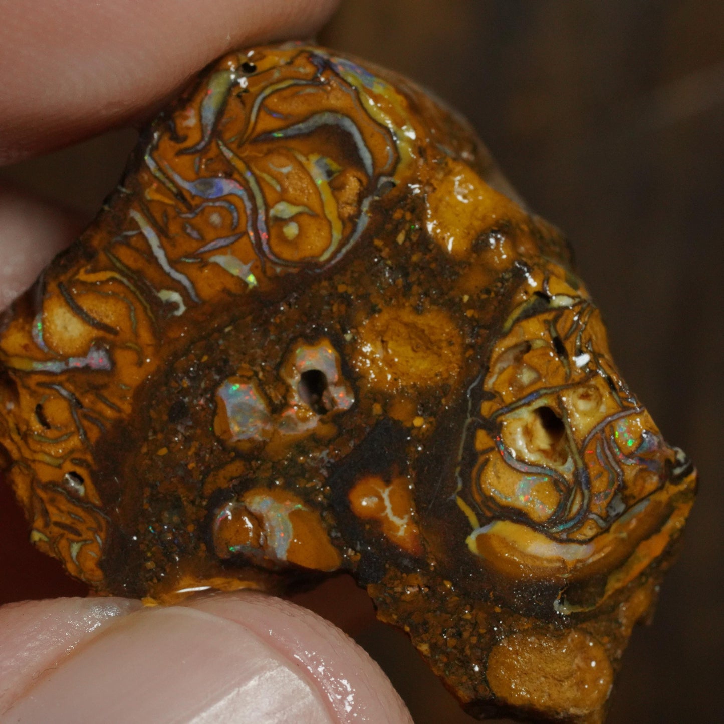 Boulder Opal Slab