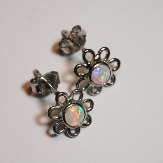Australian Solid Opal Earrings