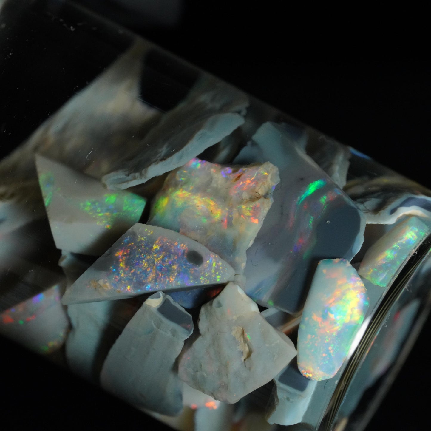 Lightning Ridge Opal Chip Jar