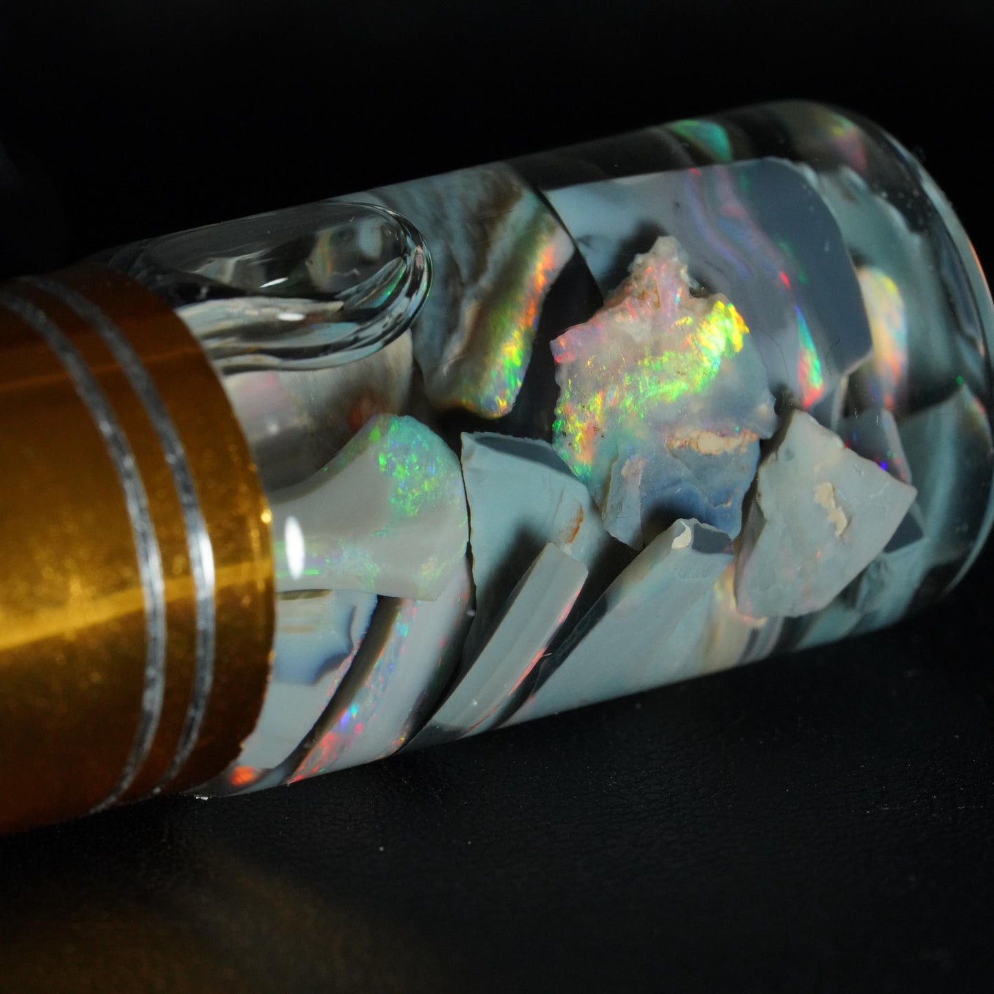 Lightning Ridge Opal Chip Jar