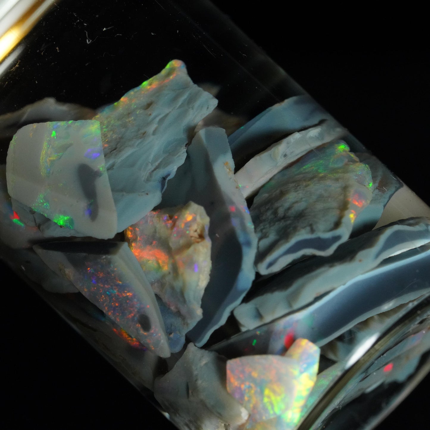Lightning Ridge Opal Chip Jar