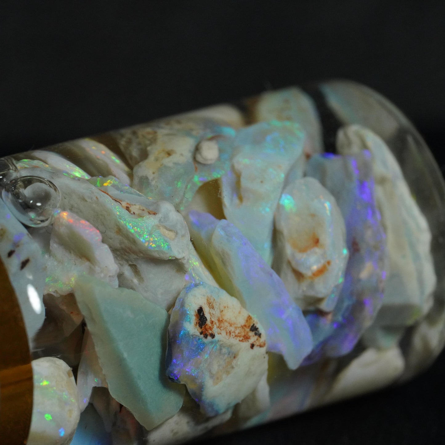 Lightning Ridge Opal Chip Jar