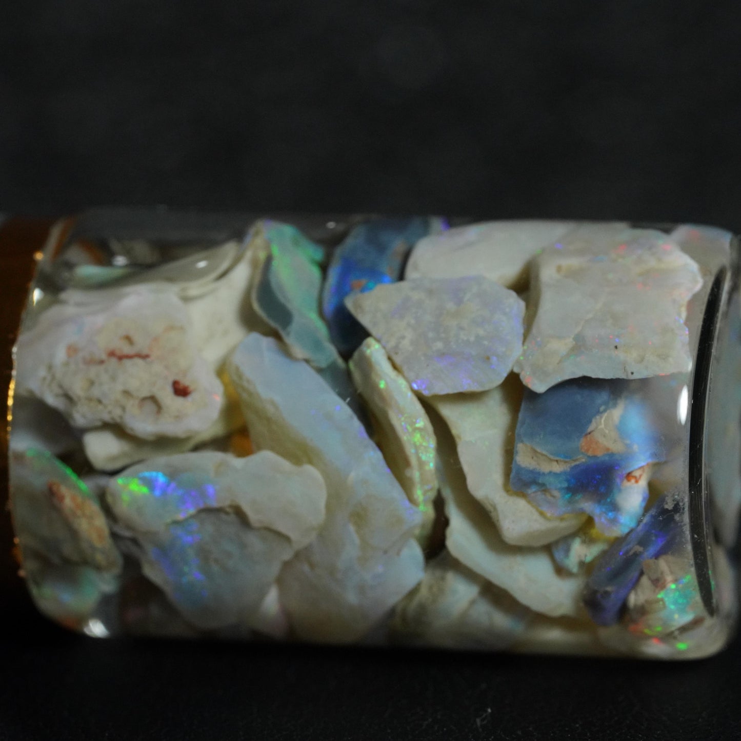 Lightning Ridge Opal Chip Jar