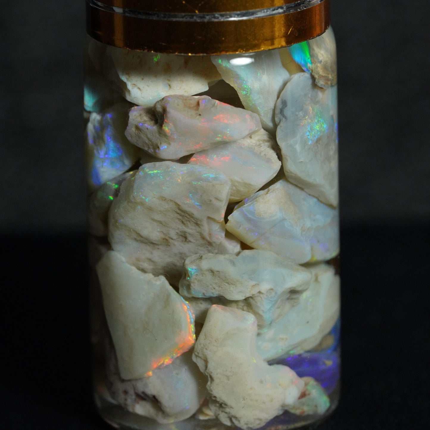 Lightning Ridge Opal Chip Jar