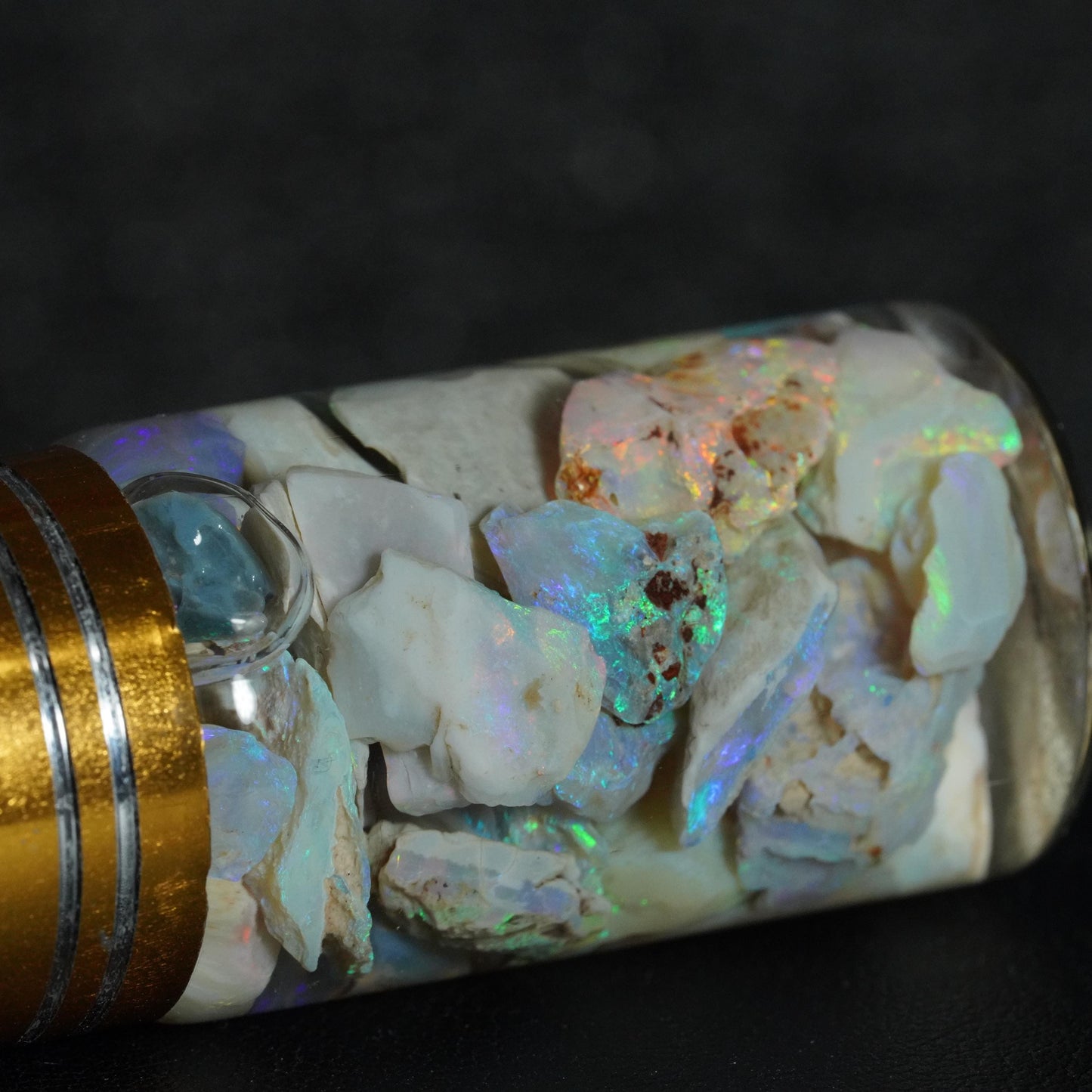 Lightning Ridge Opal Chip Jar
