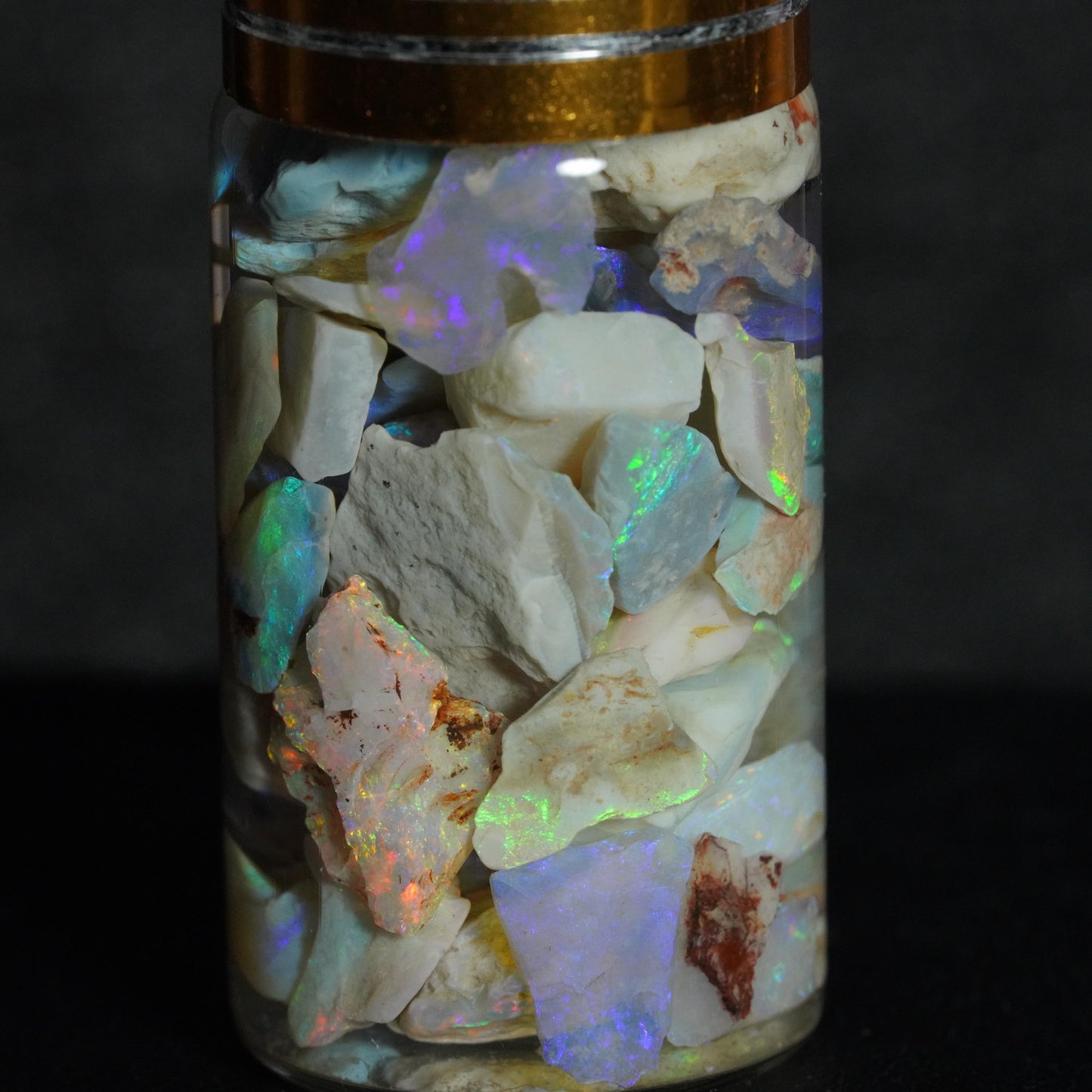 Lightning Ridge Opal Chip Jar