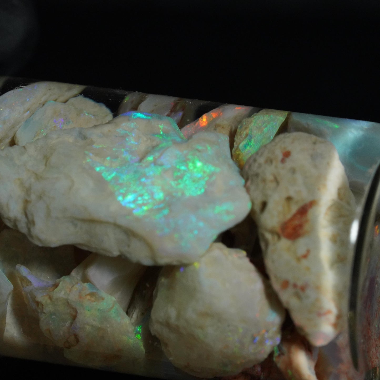Lightning Ridge Opal Chip Jar