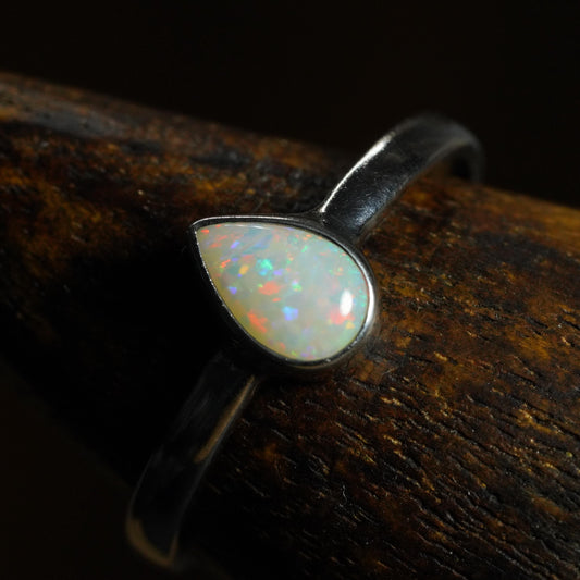 Australian Opal Ring | Sterling Silver | Size 10