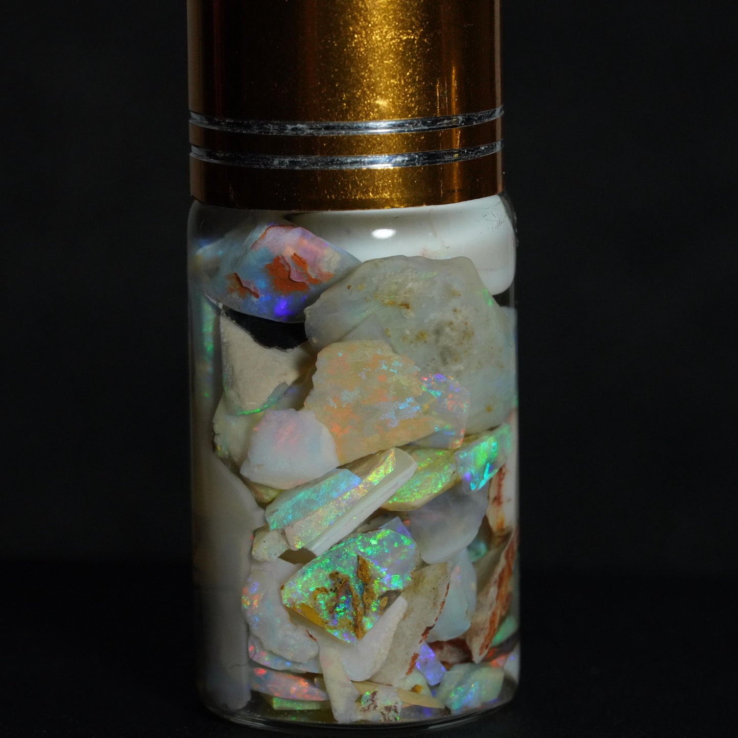 Australian Opal Chip Jar