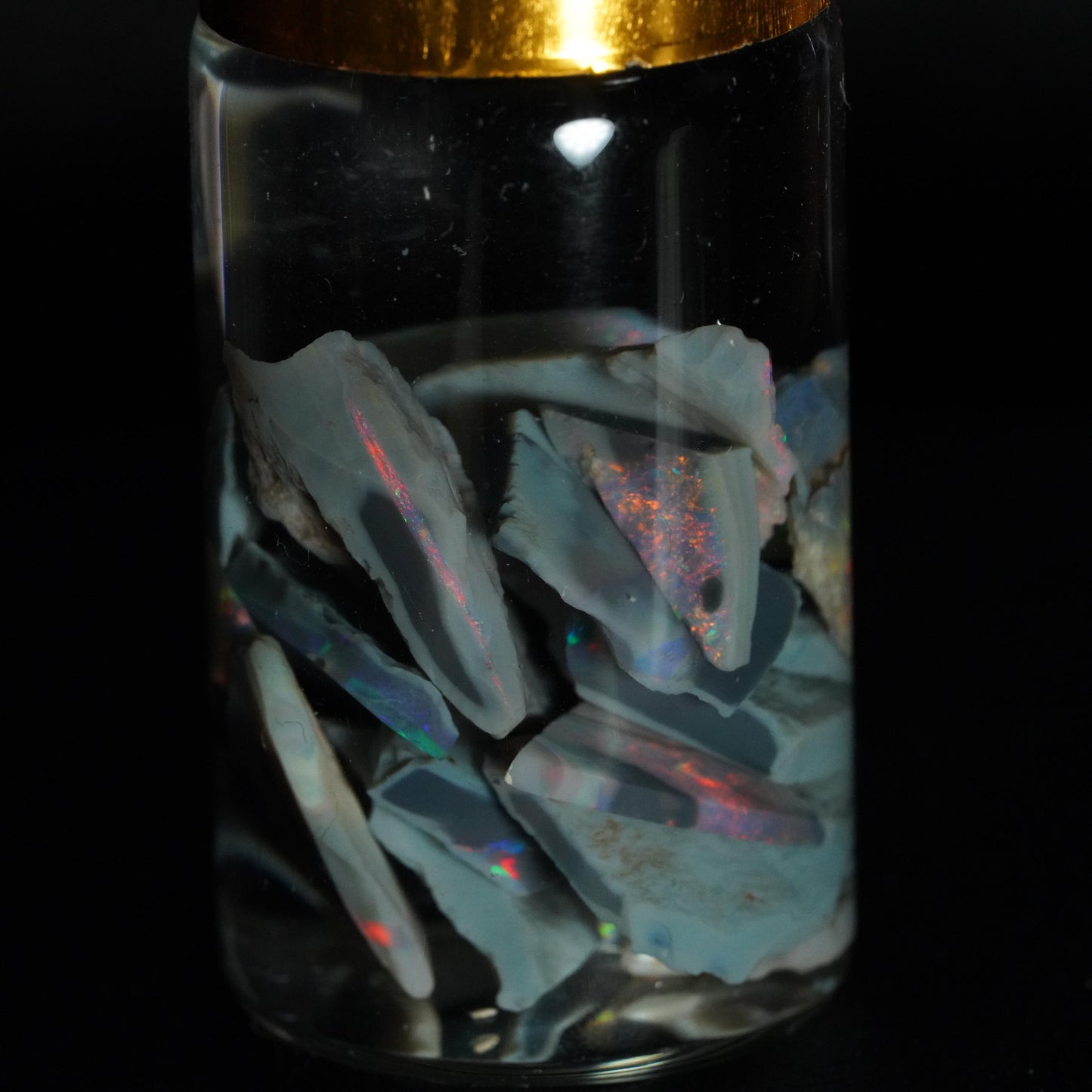 Lightning Ridge Opal Chip Jar