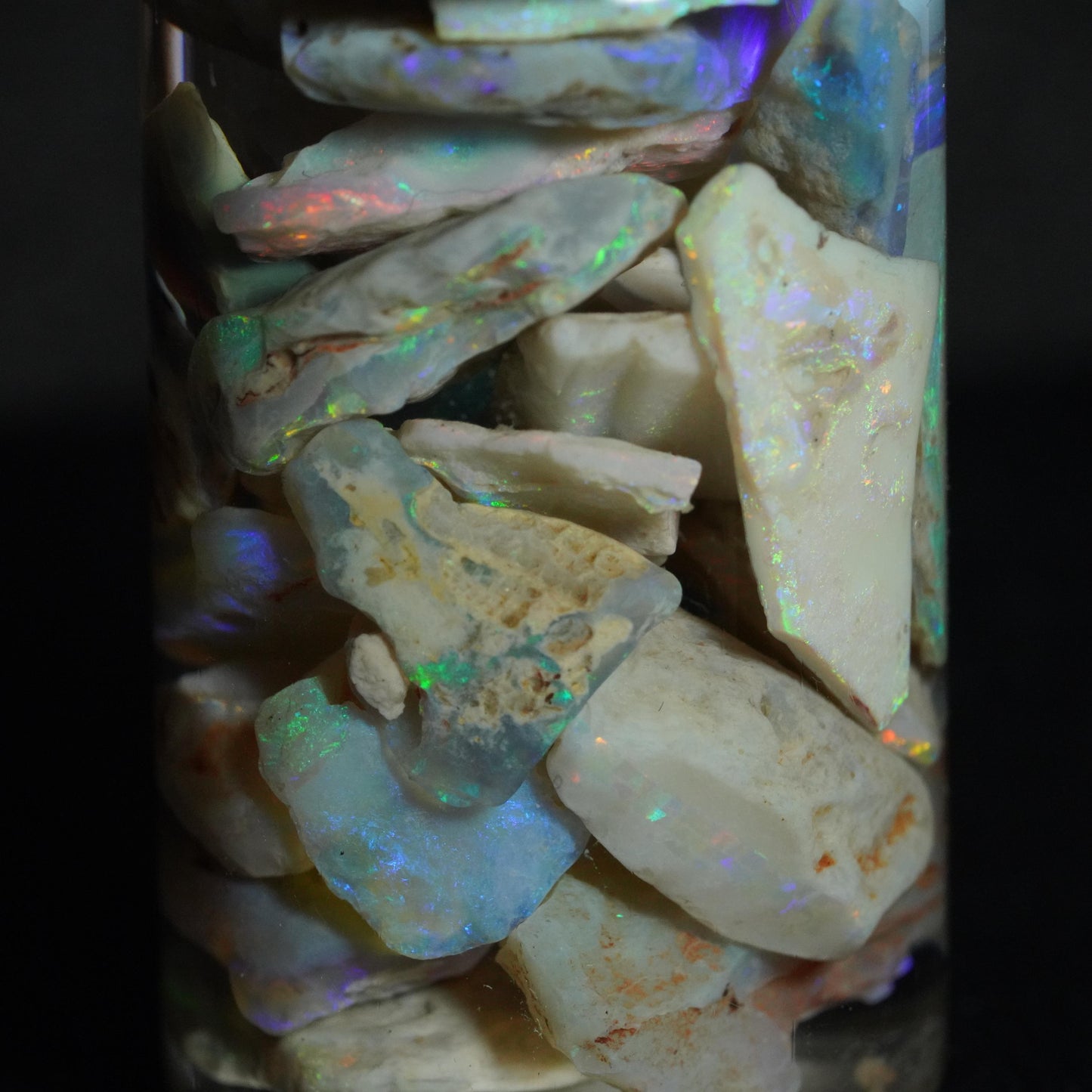 Lightning Ridge Opal Chip Jar