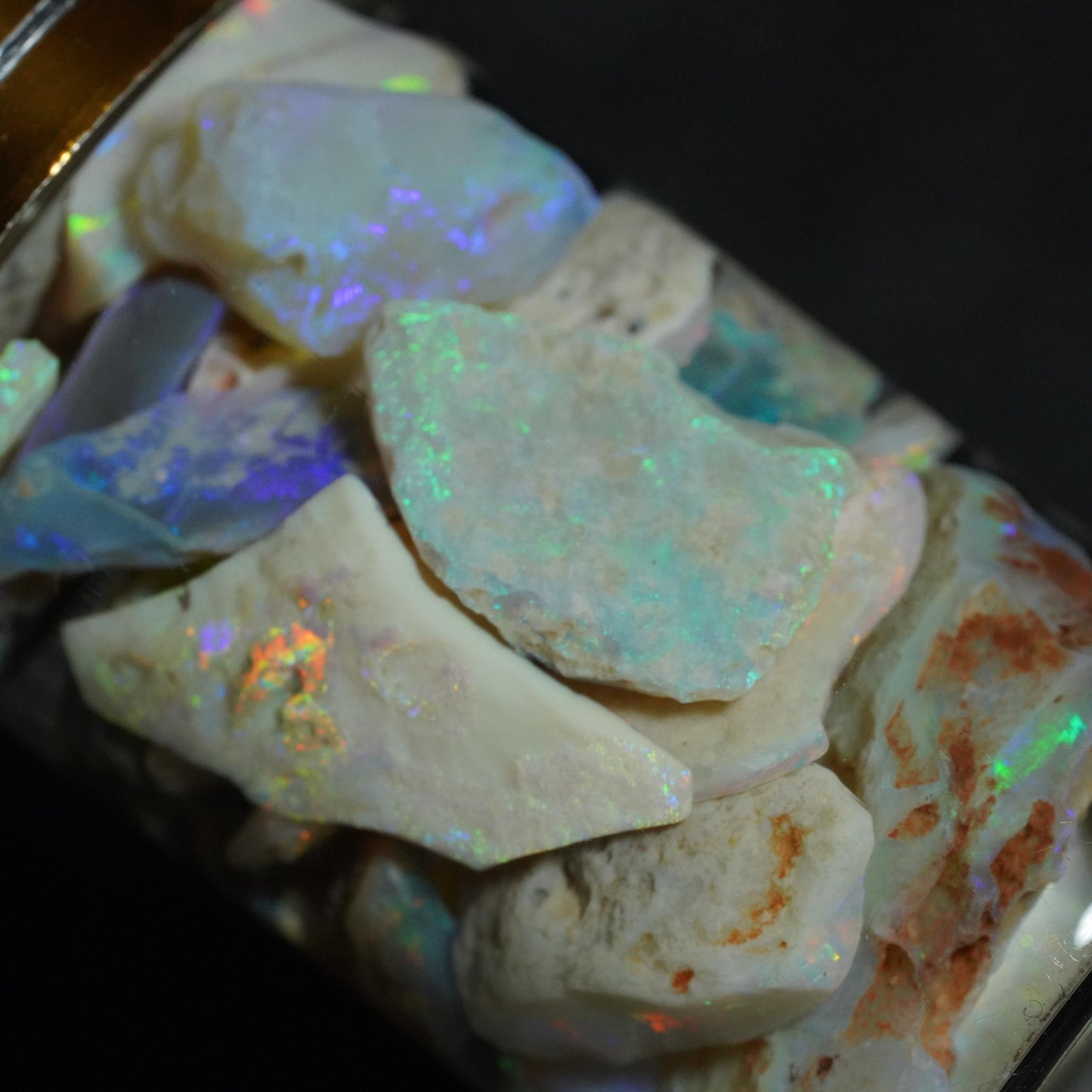 Lightning Ridge Opal Chip Jar