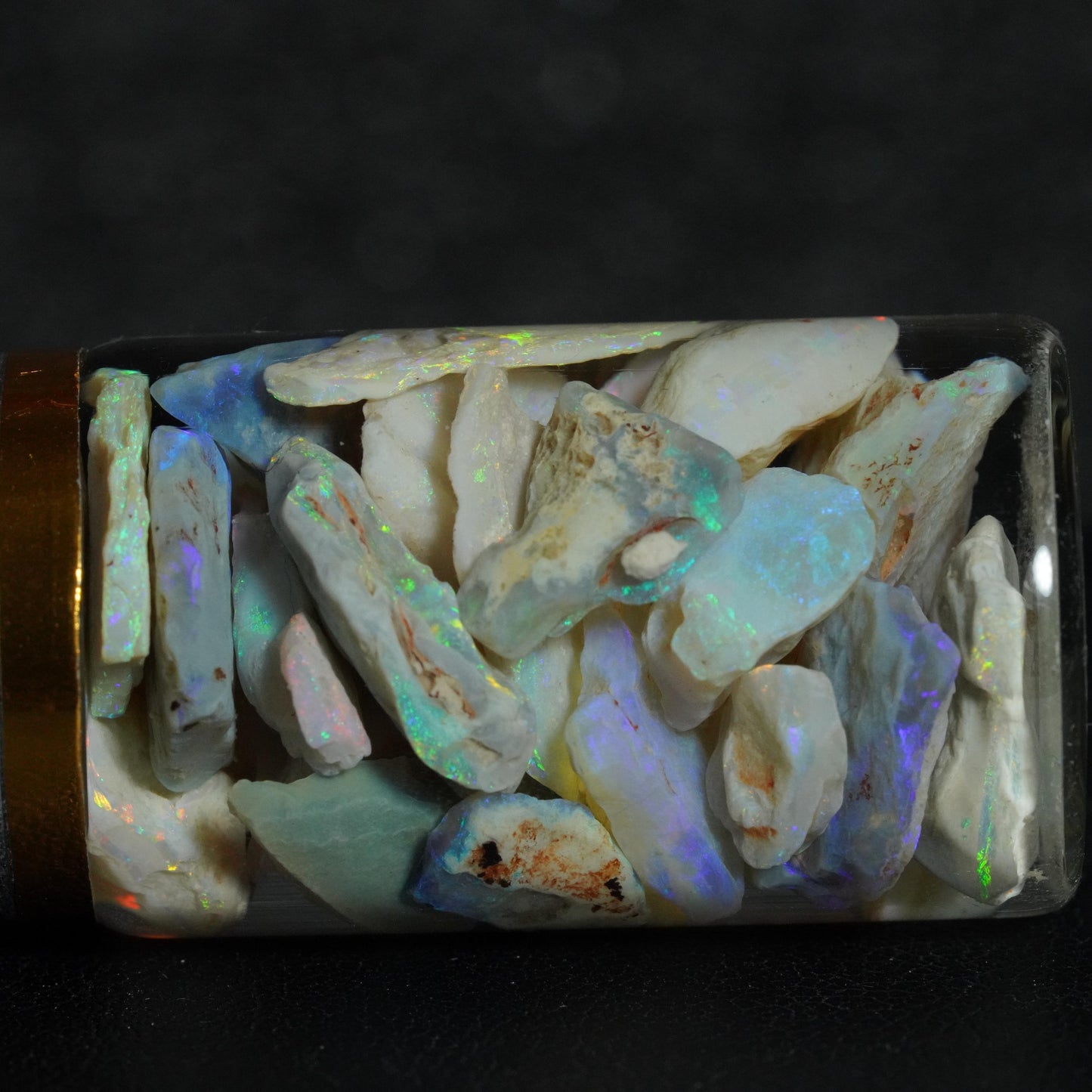 Lightning Ridge Opal Chip Jar