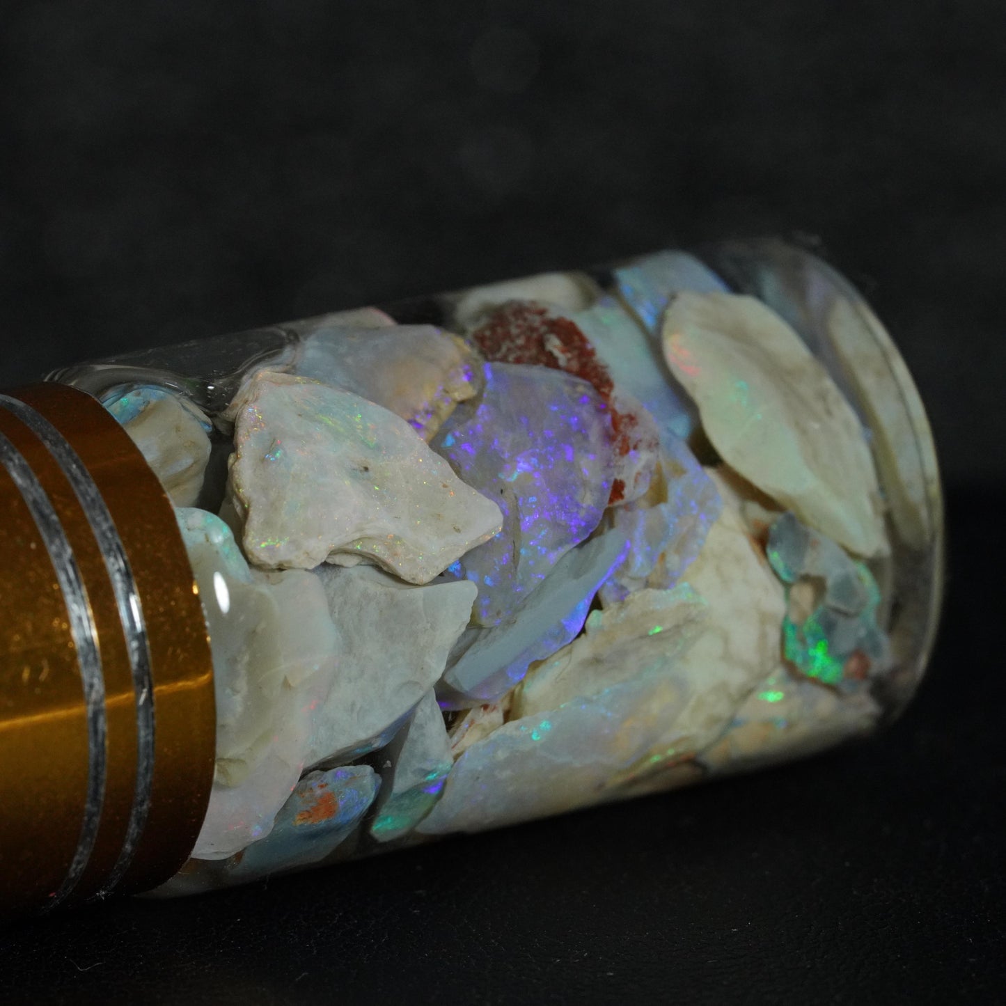 Lightning Ridge Opal Chip Jar