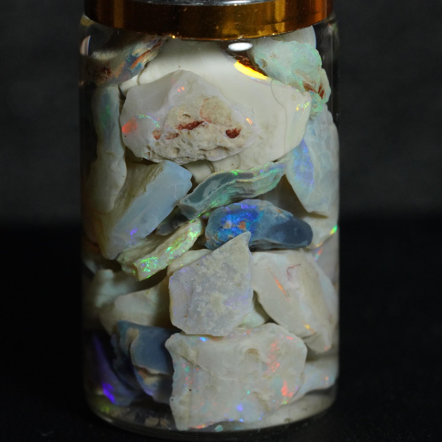 Lightning Ridge Opal Chip Jar