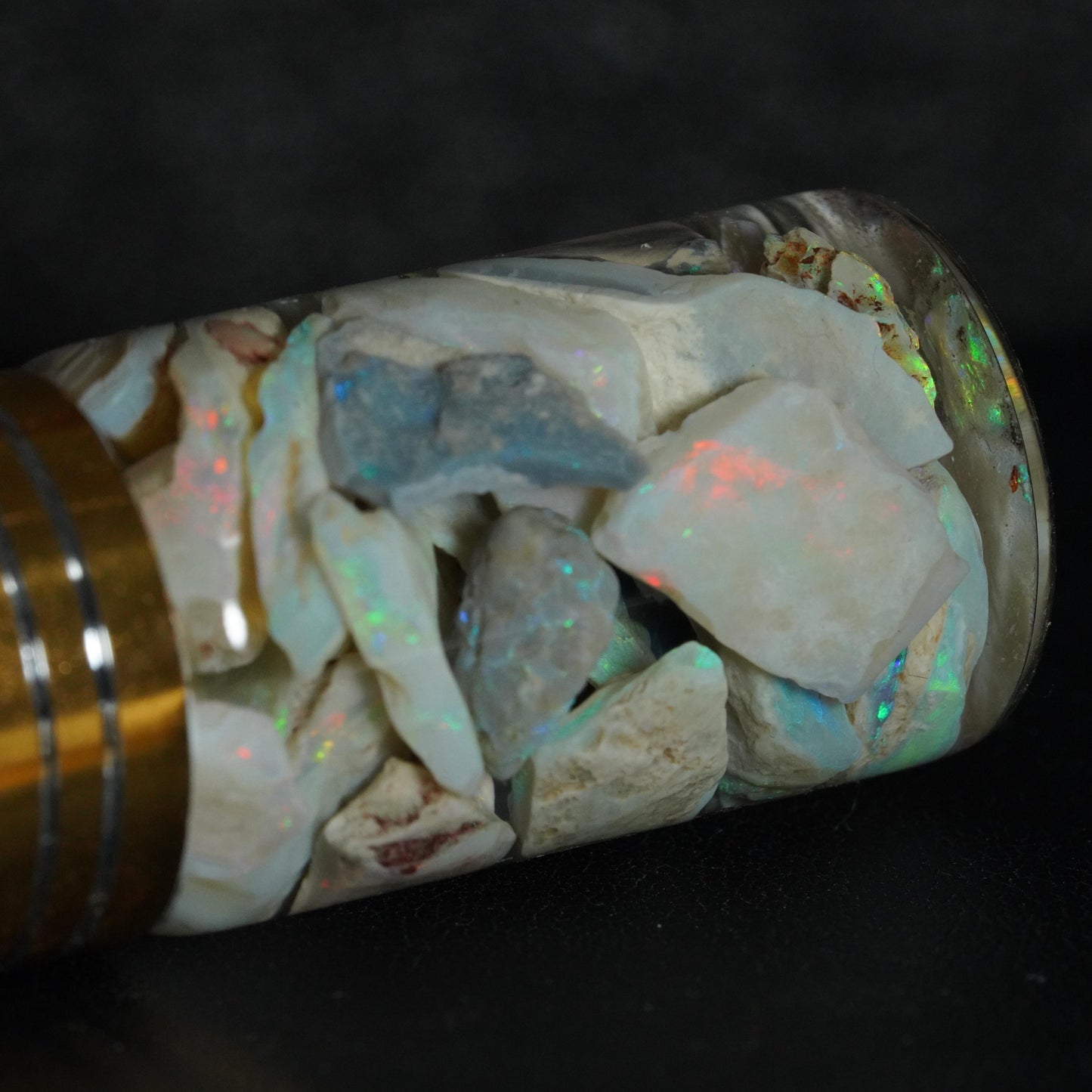 Lightning Ridge Opal Chip Jar