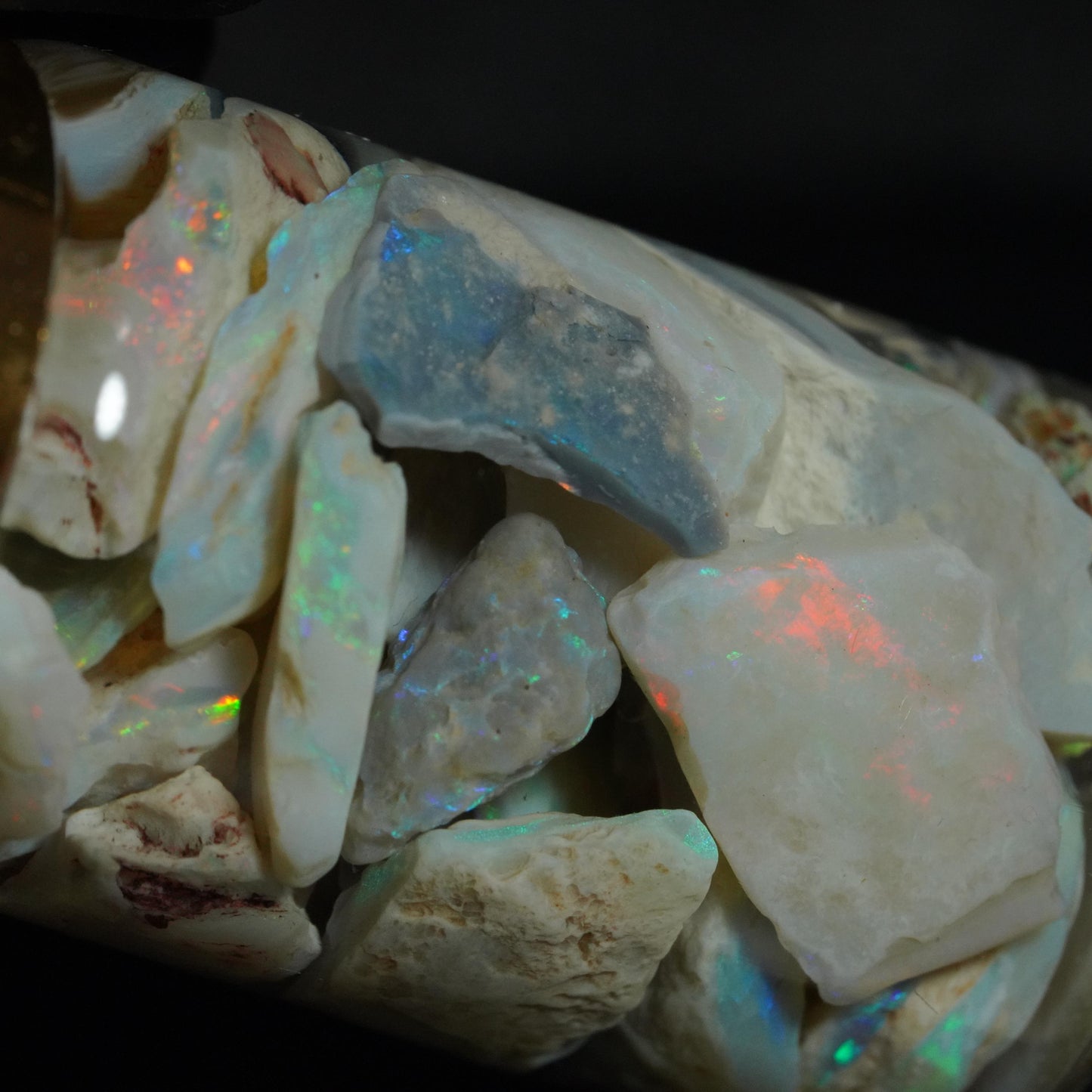 Lightning Ridge Opal Chip Jar