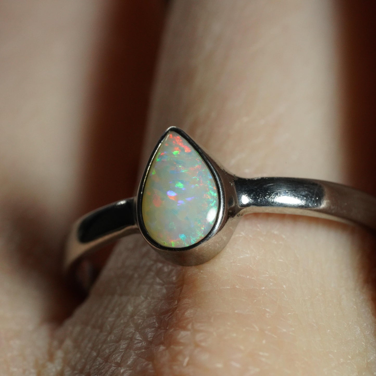Australian Opal Ring | Sterling Silver | Size 10