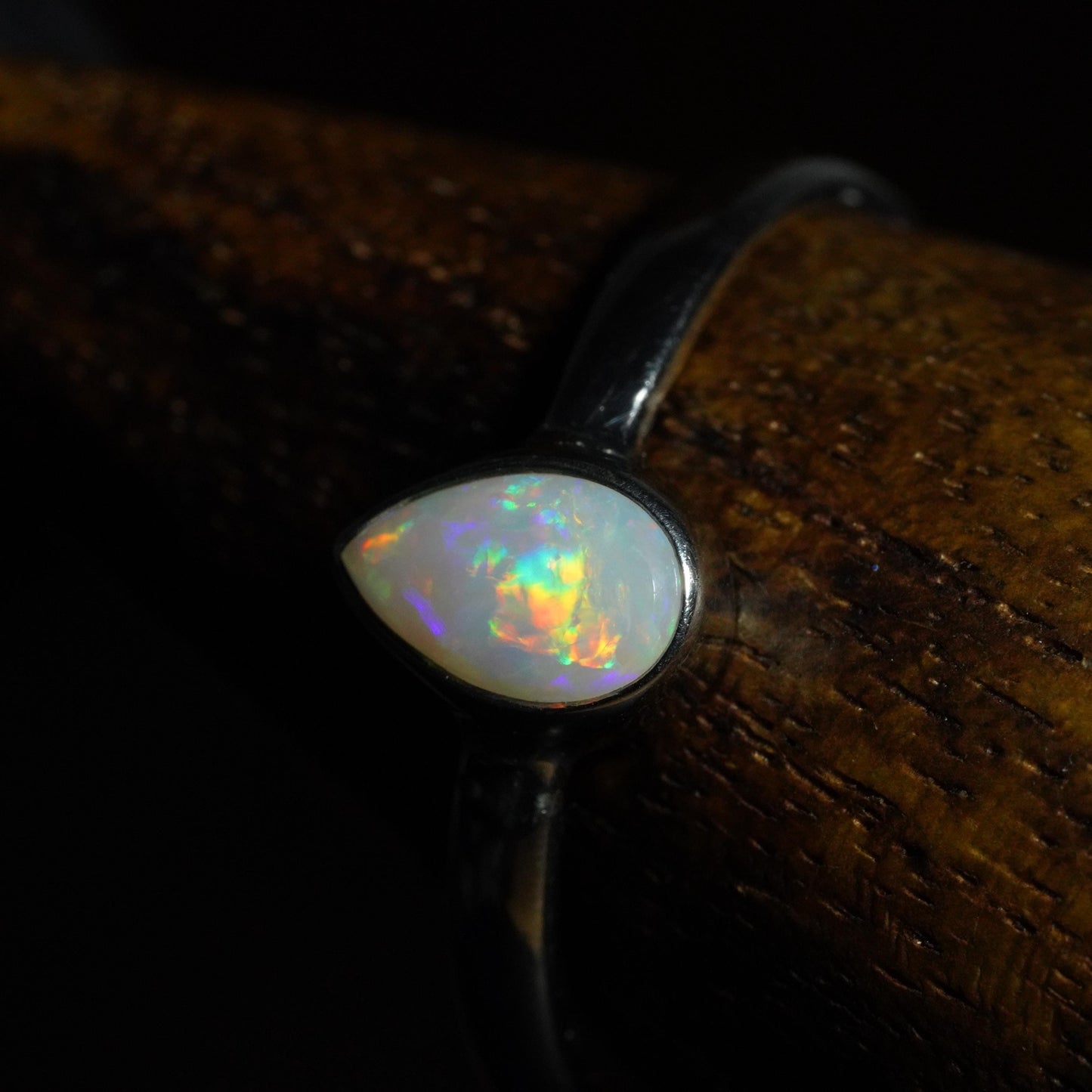Australian Opal Ring | Sterling Silver | Size 10