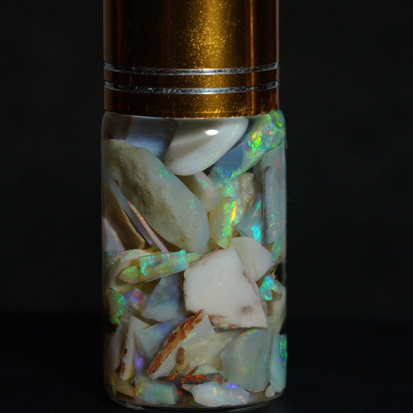 Australian Opal Chip Jar
