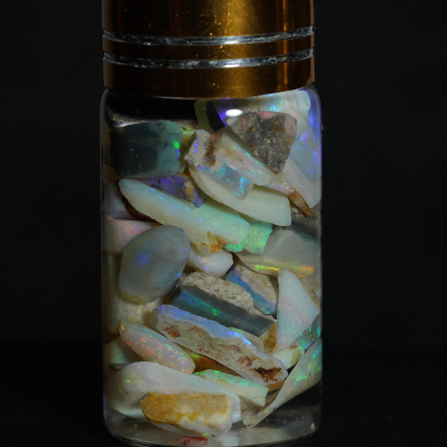 Australian Opal Chip Jar