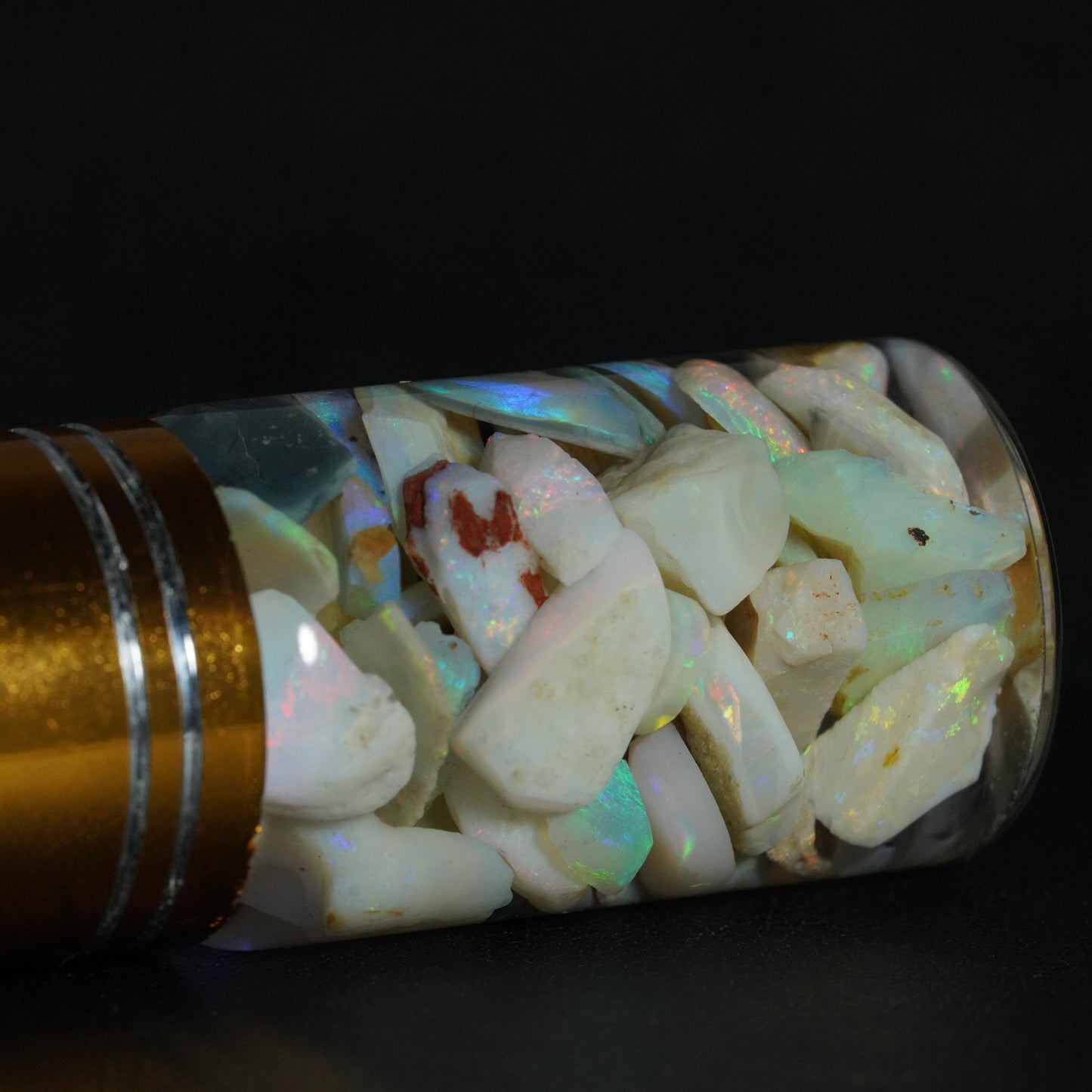 Australian Opal Chip Jar