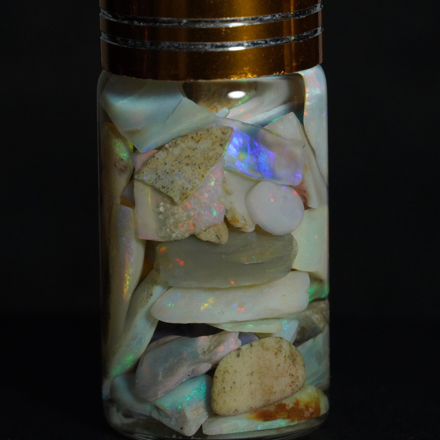 Australian Opal Chip Jar