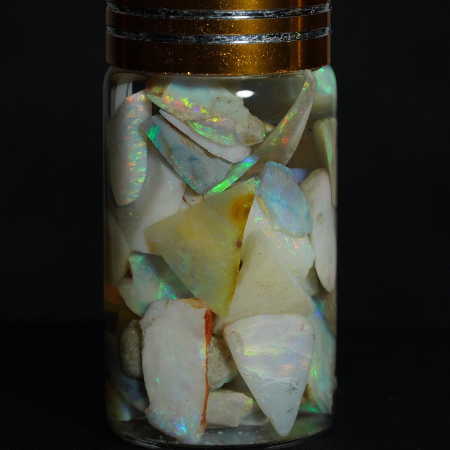 Australian Opal Chip Jar