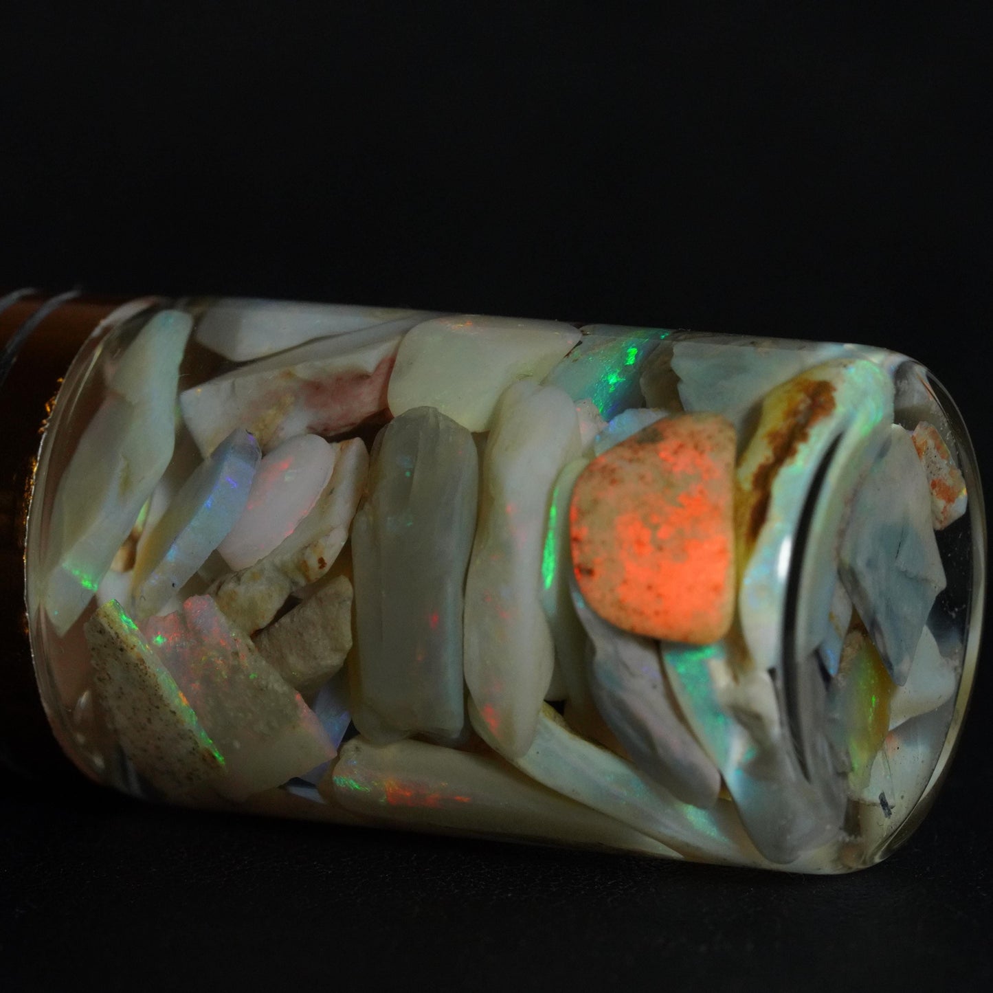 Australian Opal Chip Jar