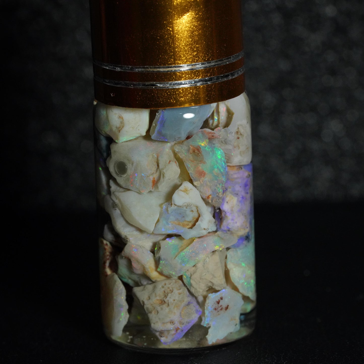 Lightning Ridge Opal Chip Jar