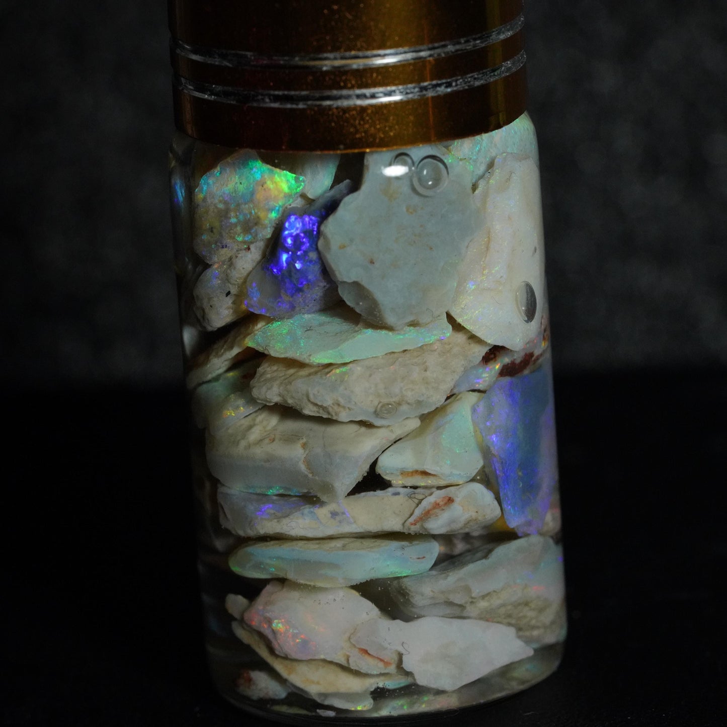Lightning Ridge Opal Chip Jar