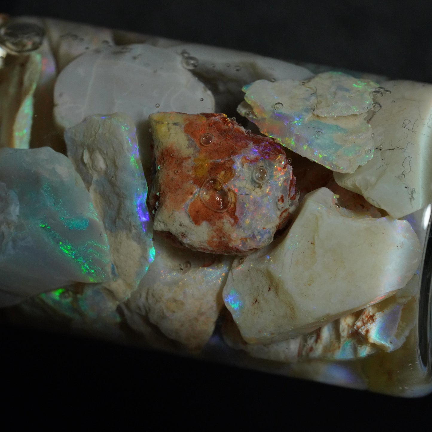 Lightning Ridge Opal Chip Jar