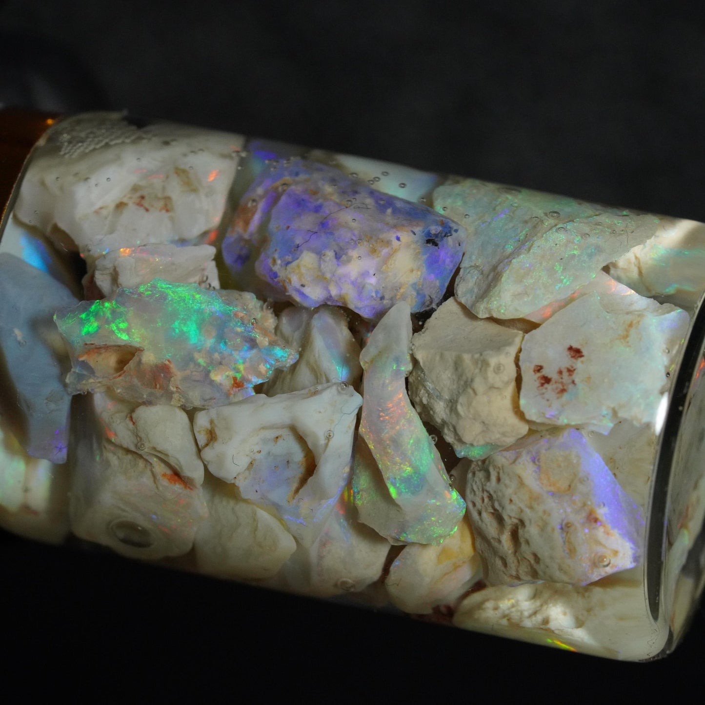 Lightning Ridge Opal Chip Jar
