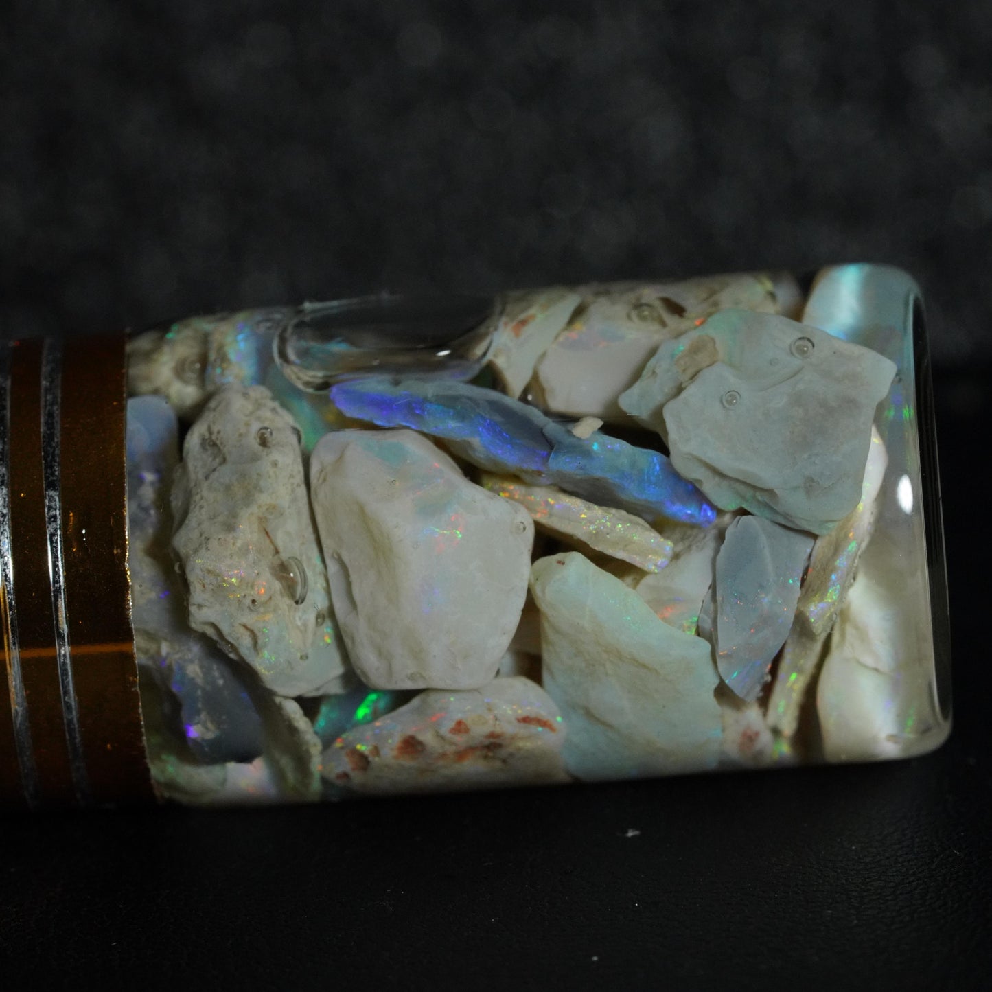 Lightning Ridge Opal Chip Jar