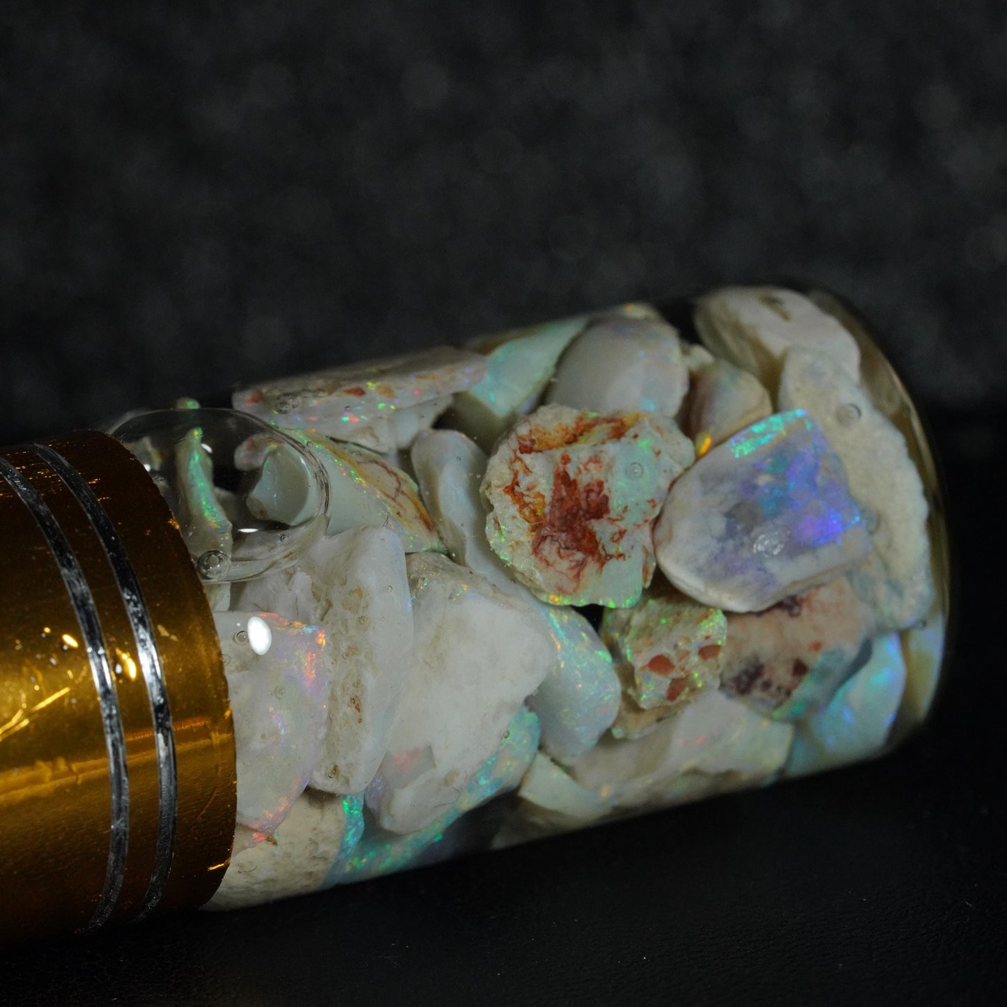 Lightning Ridge Opal Chip Jar