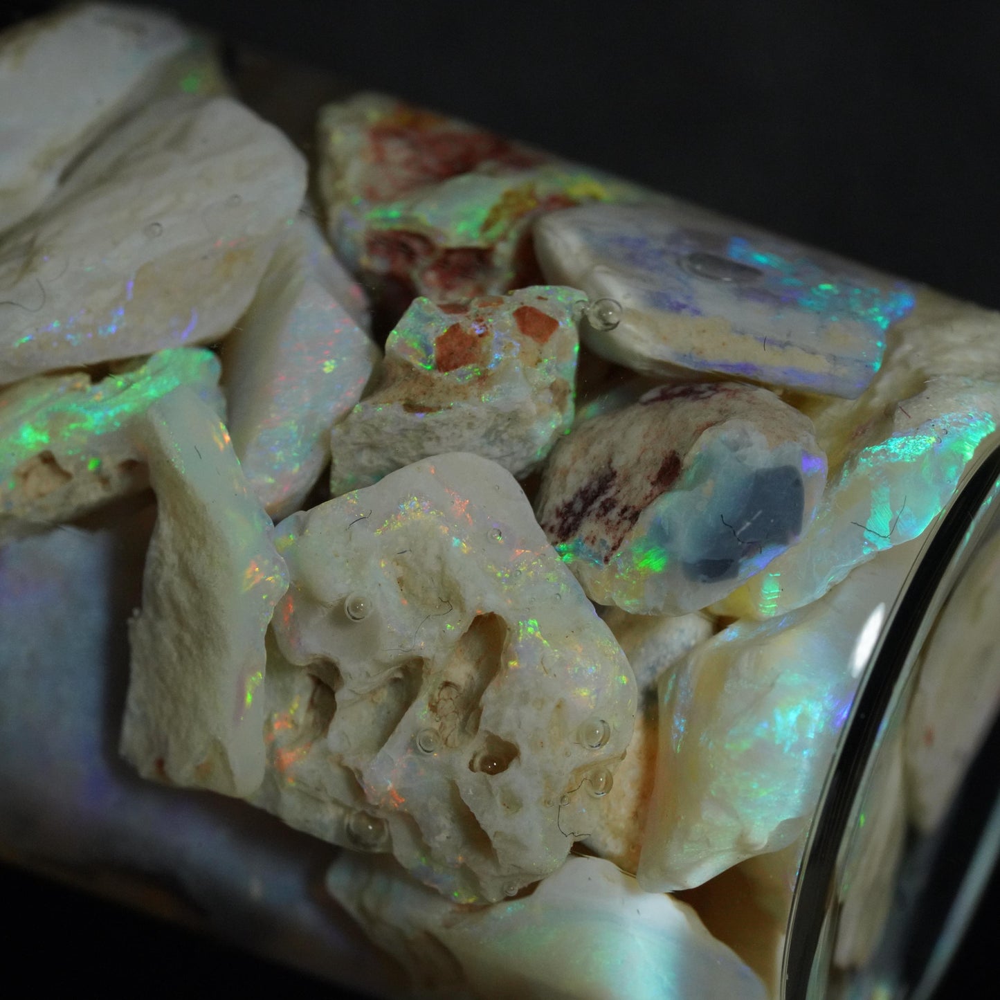 Lightning Ridge Opal Chip Jar