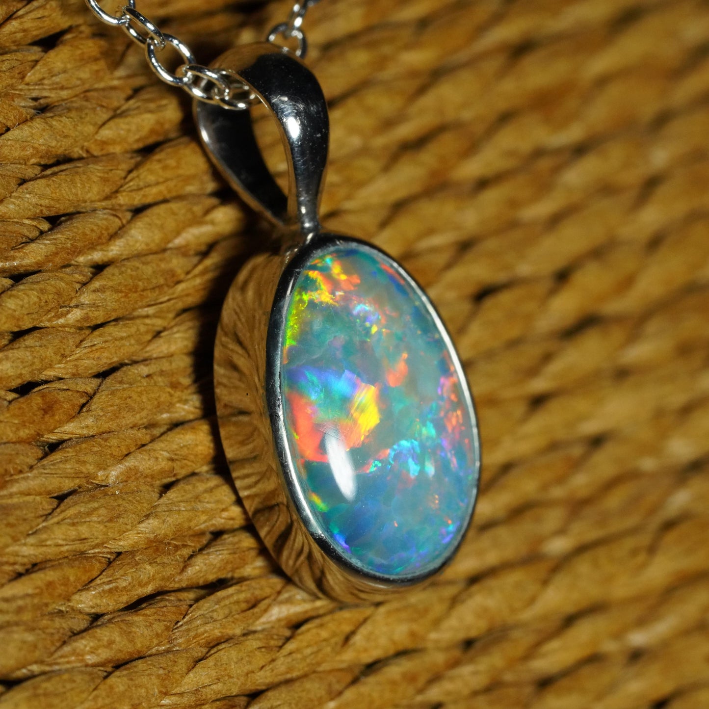 Australian Opal Doublet Pendant