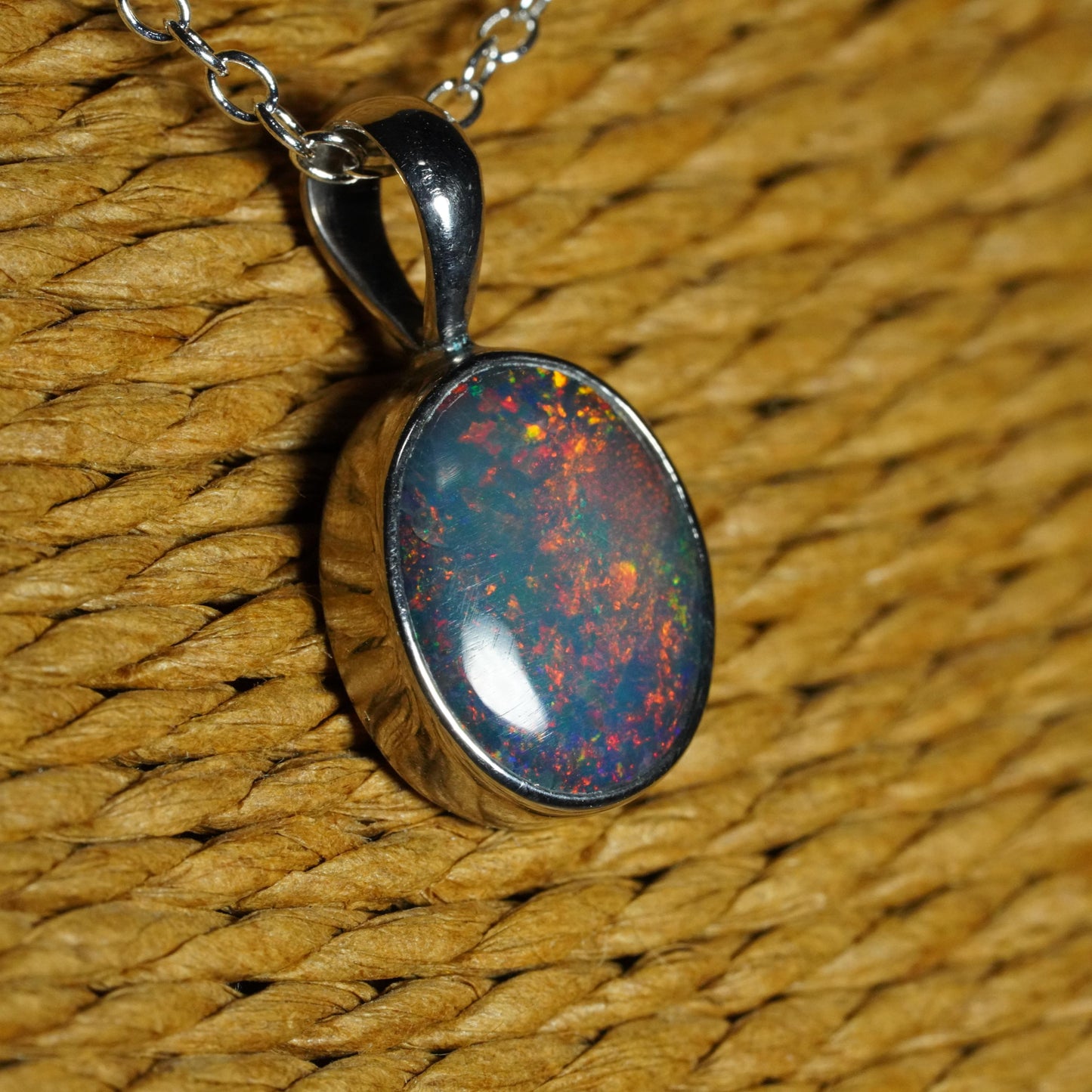 Australian Opal Doublet Pendant