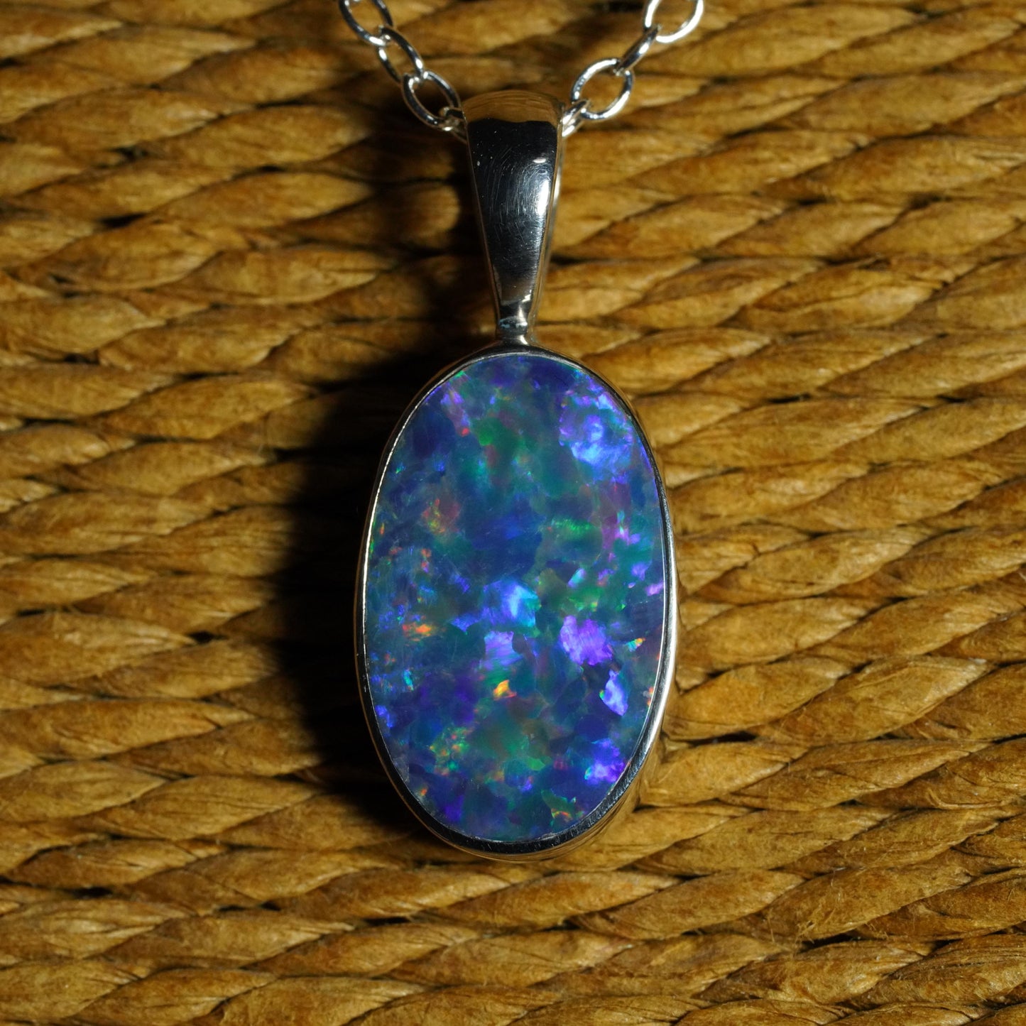 Australian Opal Doublet Pendant