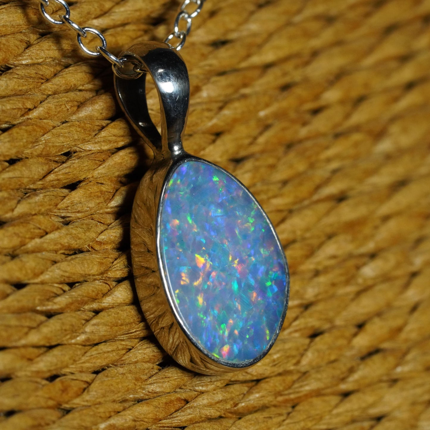 Australian Opal Doublet Pendant