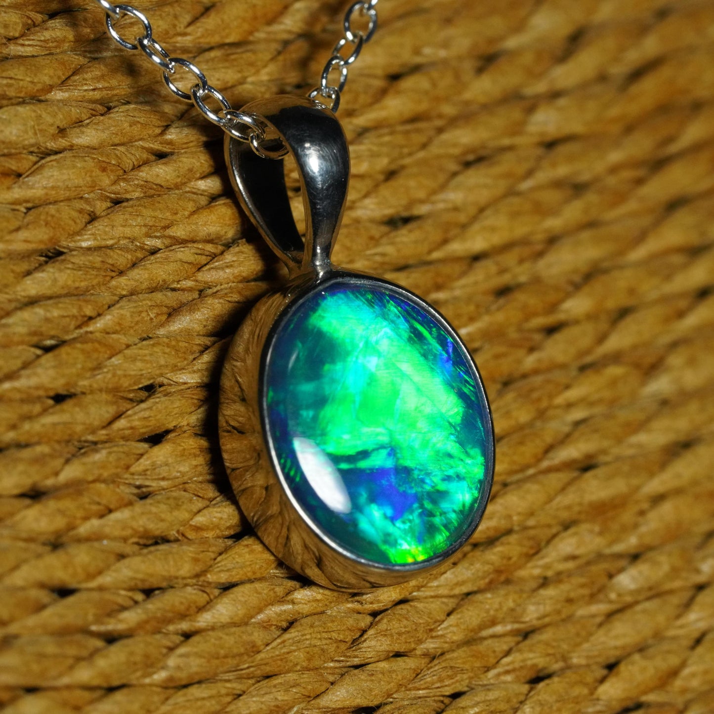 Australian Opal Doublet Pendant