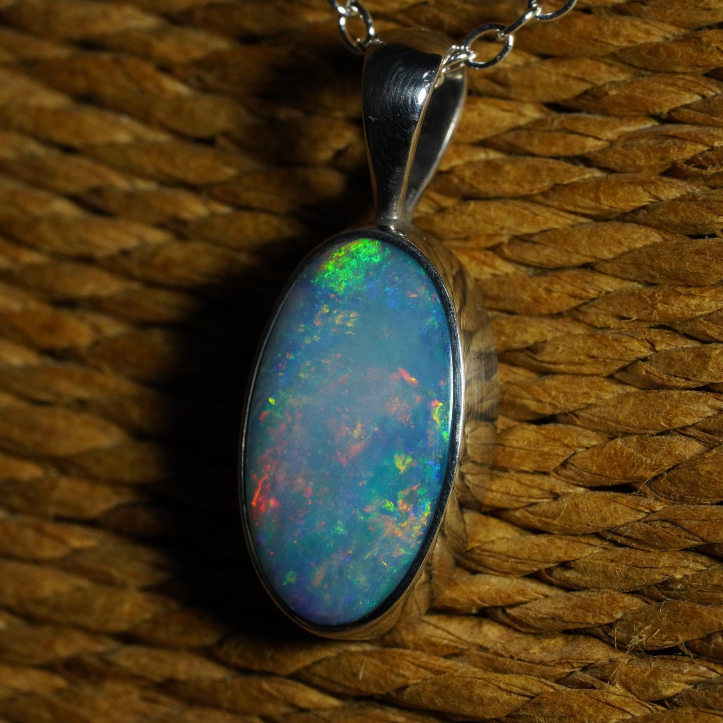 Australian Opal Doublet Pendant