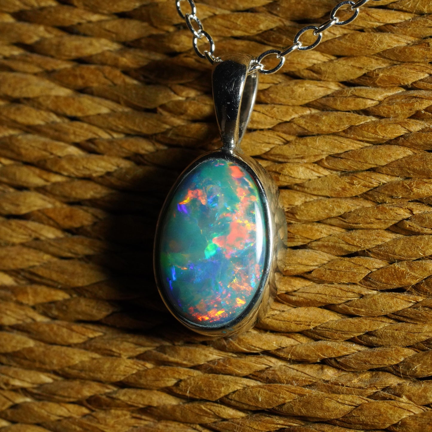 Australian Opal Doublet Pendant