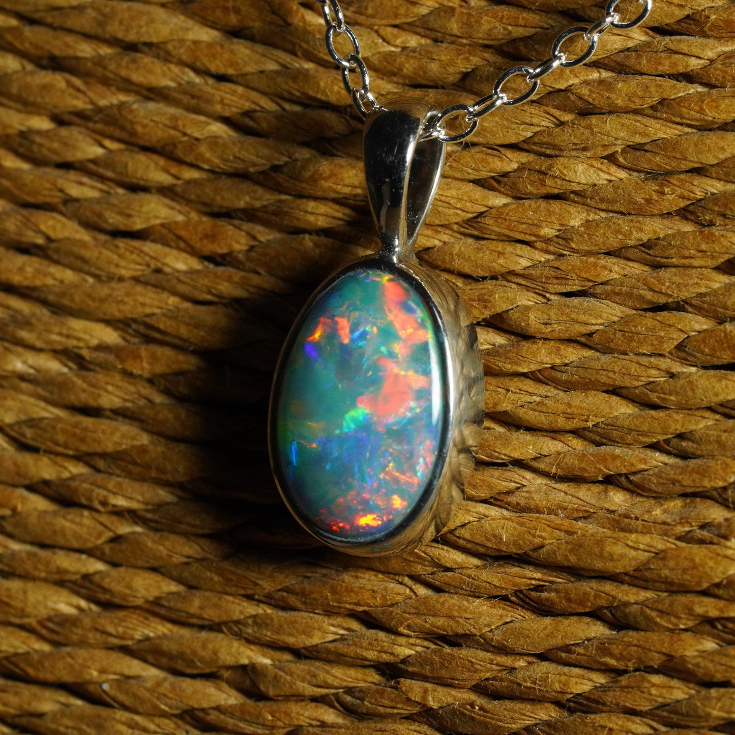 Australian Opal Doublet Pendant