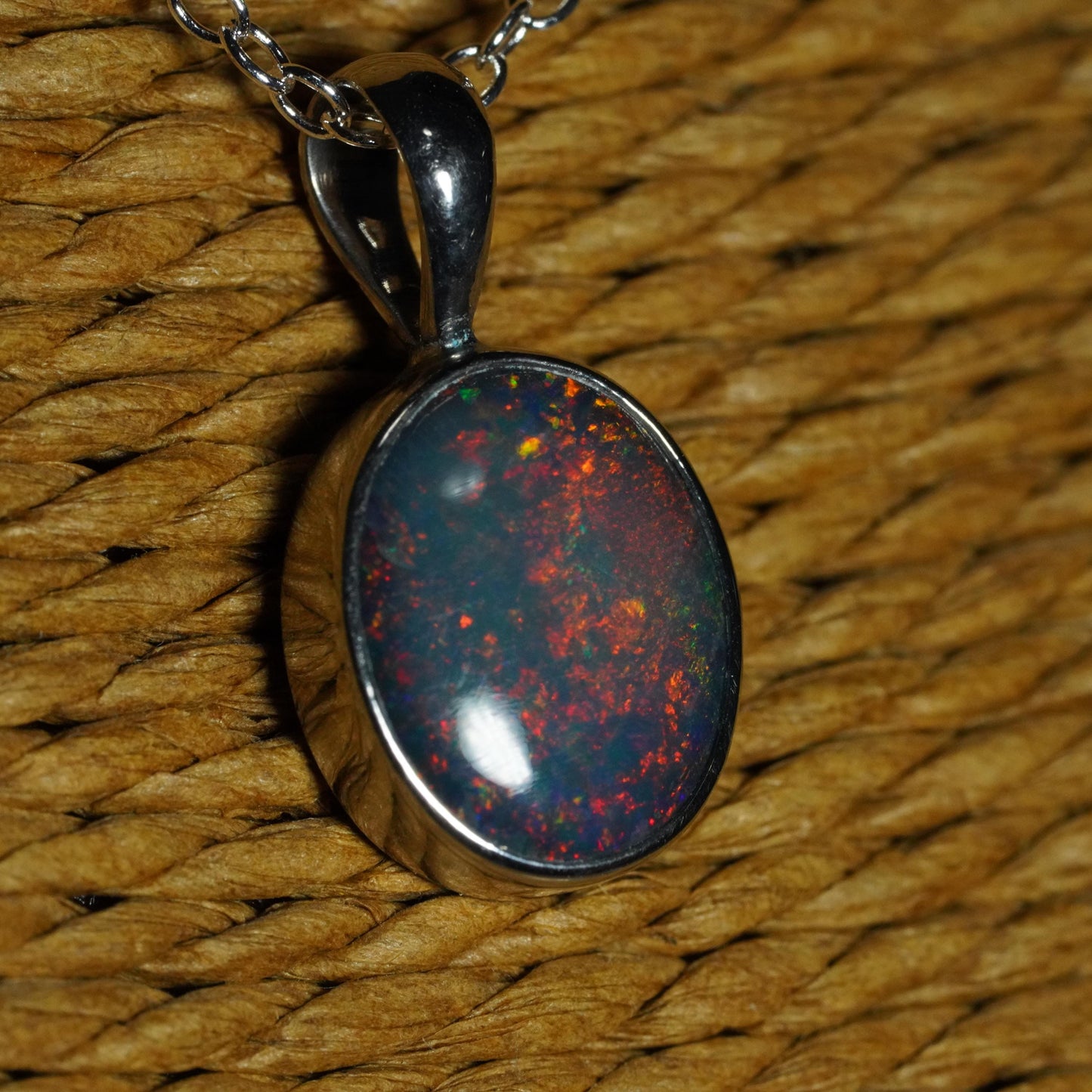 Australian Opal Doublet Pendant